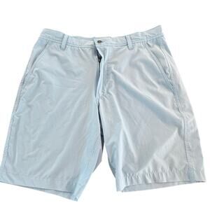FootJoy Golf Shorts Mens 32 Light Blue Performance Stretch Flat Front Casual